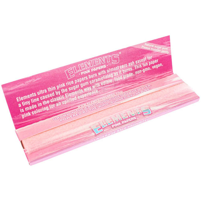 King Size Slim Pink Rolling Papers Element