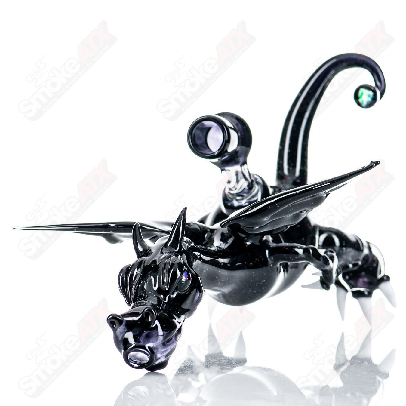 Crushed Opal Dragon Hendy Glass - Smoke ATX 