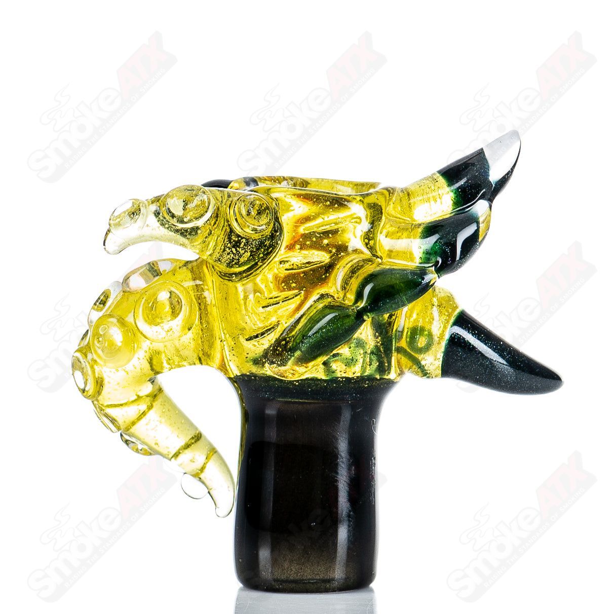 14mm Lemondrop Opal Creature Dome by Mako Glass - Smoke ATX