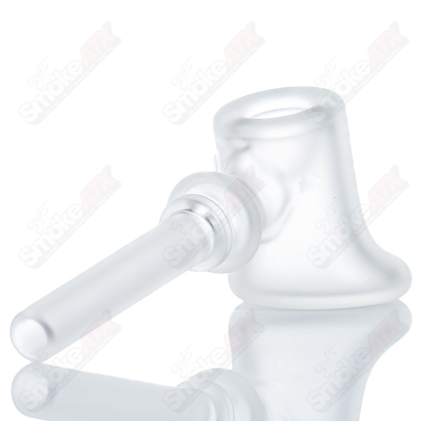 Blasted Squatt Hammer by Kirkland Glassworks - Smoke ATX 