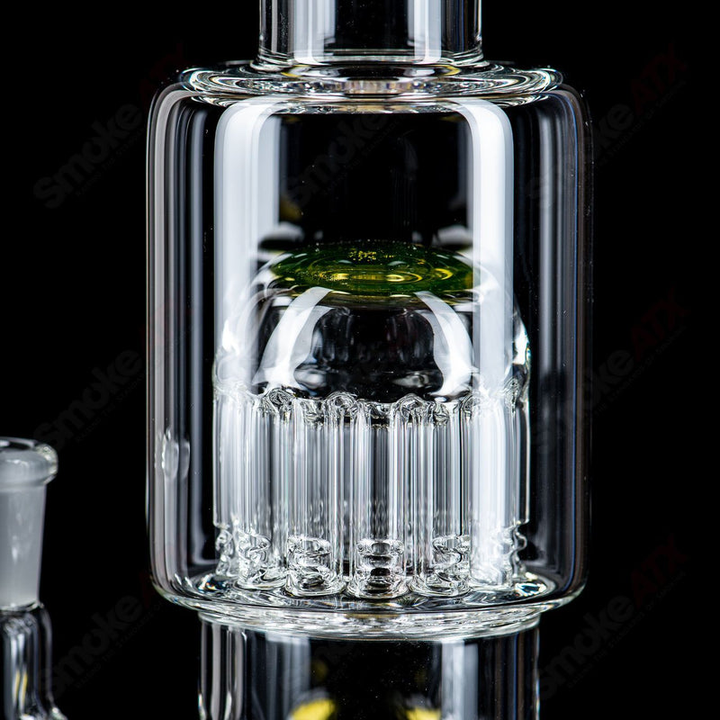 14mm Mini 7/13 Arm Perc w Color Cap Toro Glass