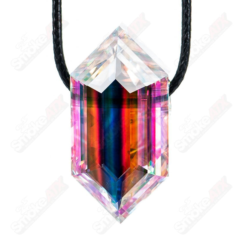 #2 Clear Double Sided Faceted Pendant by Fatal Facets