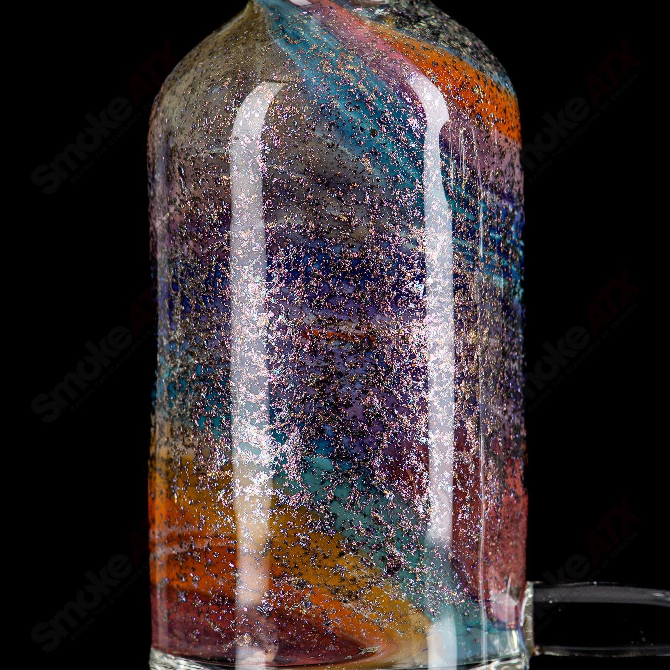 13" Dichro Rainbow Apolocoline Straight Tube w/14m Bowl x Dirty Rico Glass