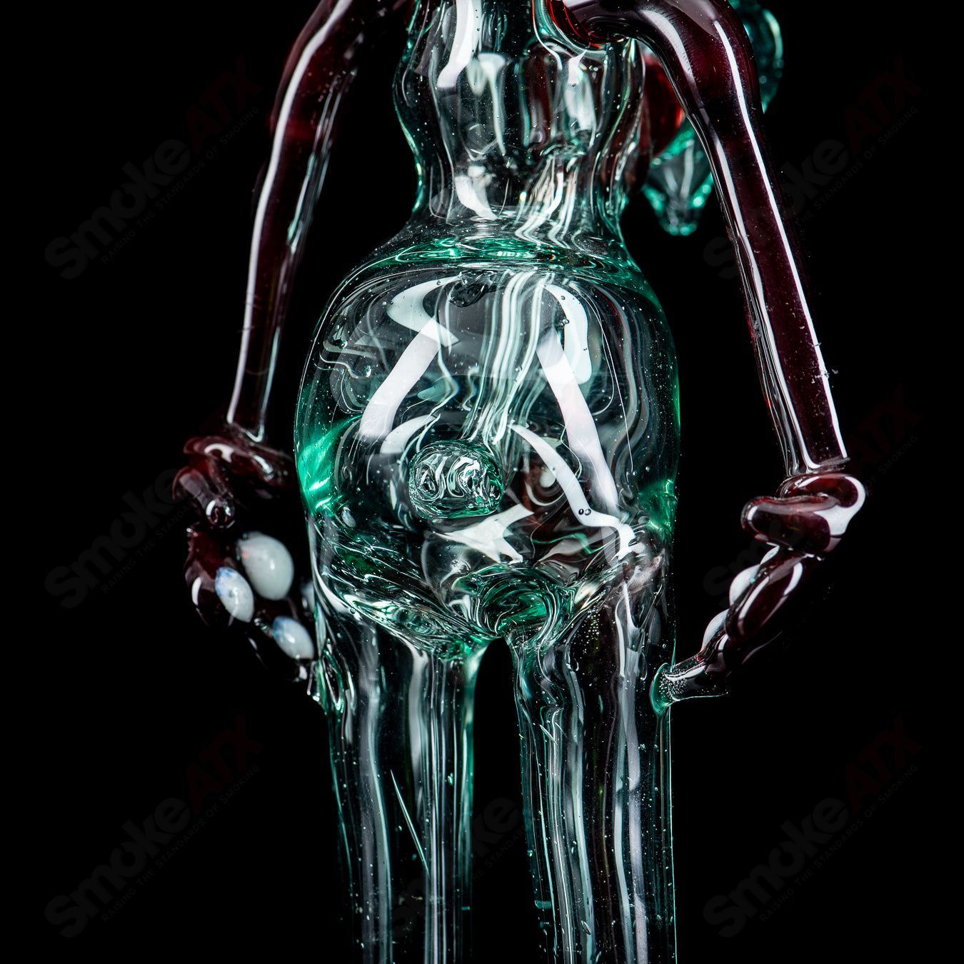 #2 Dog Rig Full Size Standing T-Tree  Glass - Smoke ATX 