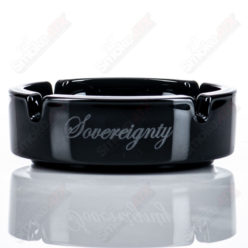Black Ashtray Bowtie Retti Pattern Sovereignty - Smoke ATX 