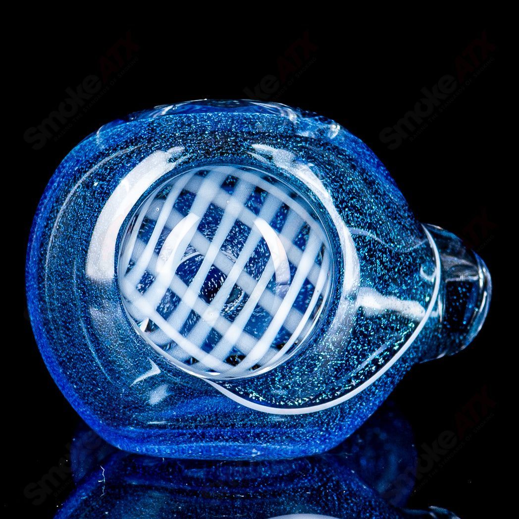 #3 Medium Dichro Spoon (Over Cobalt) by SPG - Smoke ATX