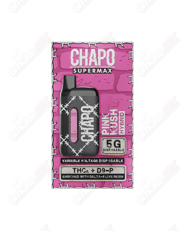 5000mg Pink Kush Hybrid Disposable THCA / D9-P / D8 Supermax Chapo Extrax - Smoke ATX 