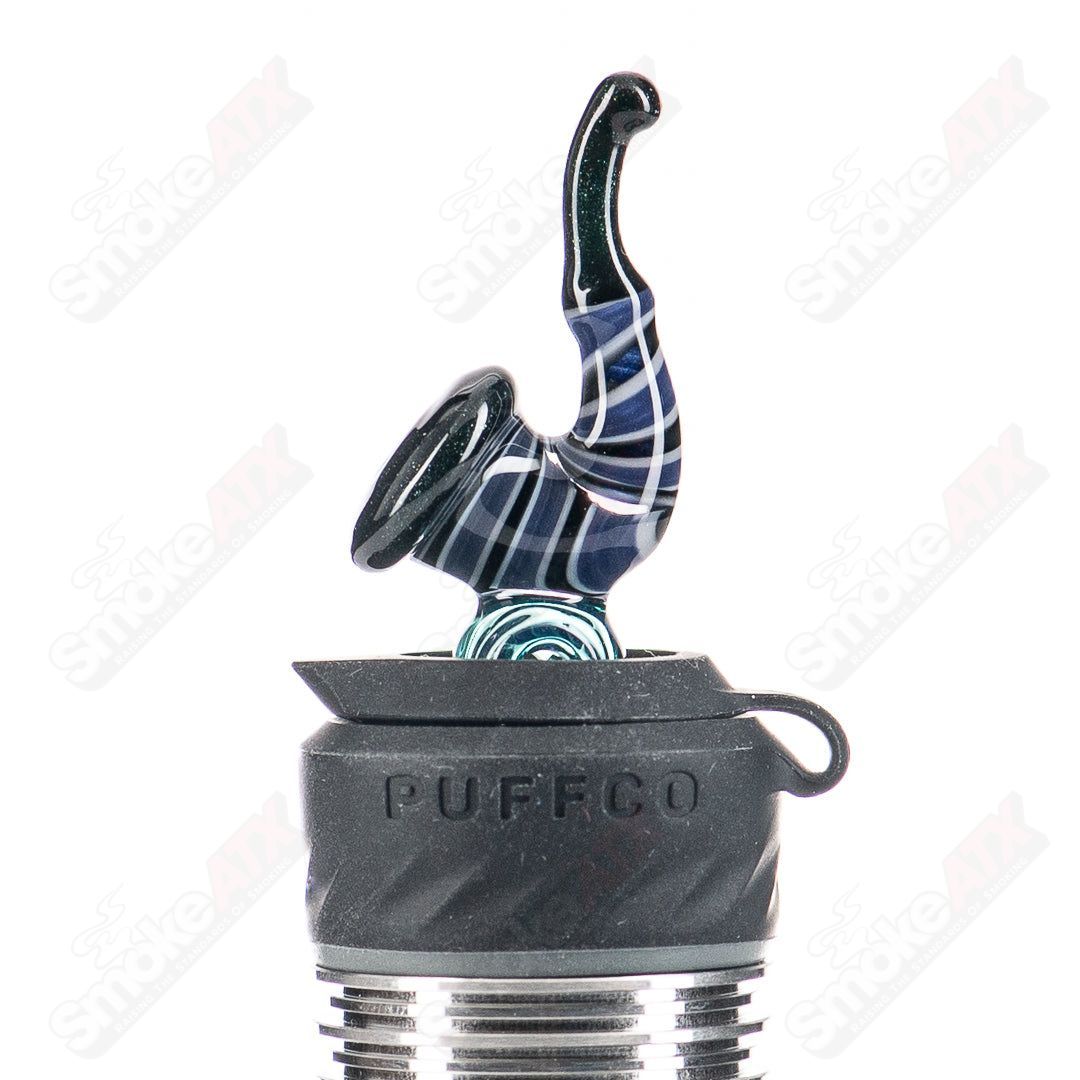 JMass 3DXL Sherlock Toggle glass pipe from JMass x Chunk Collab, featuring a detailed 3D Sherlock design and clear glass construction.