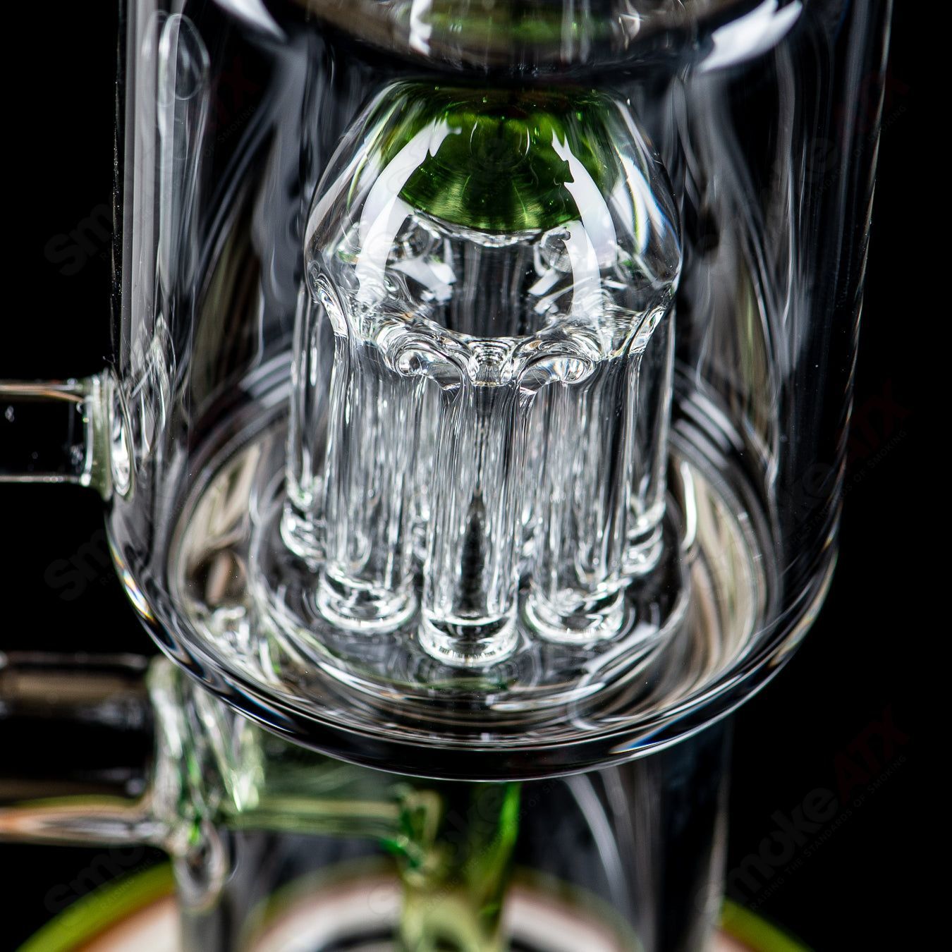 #1 10mm Double Macro with Color Caps by Toro Glass - Smoke ATX