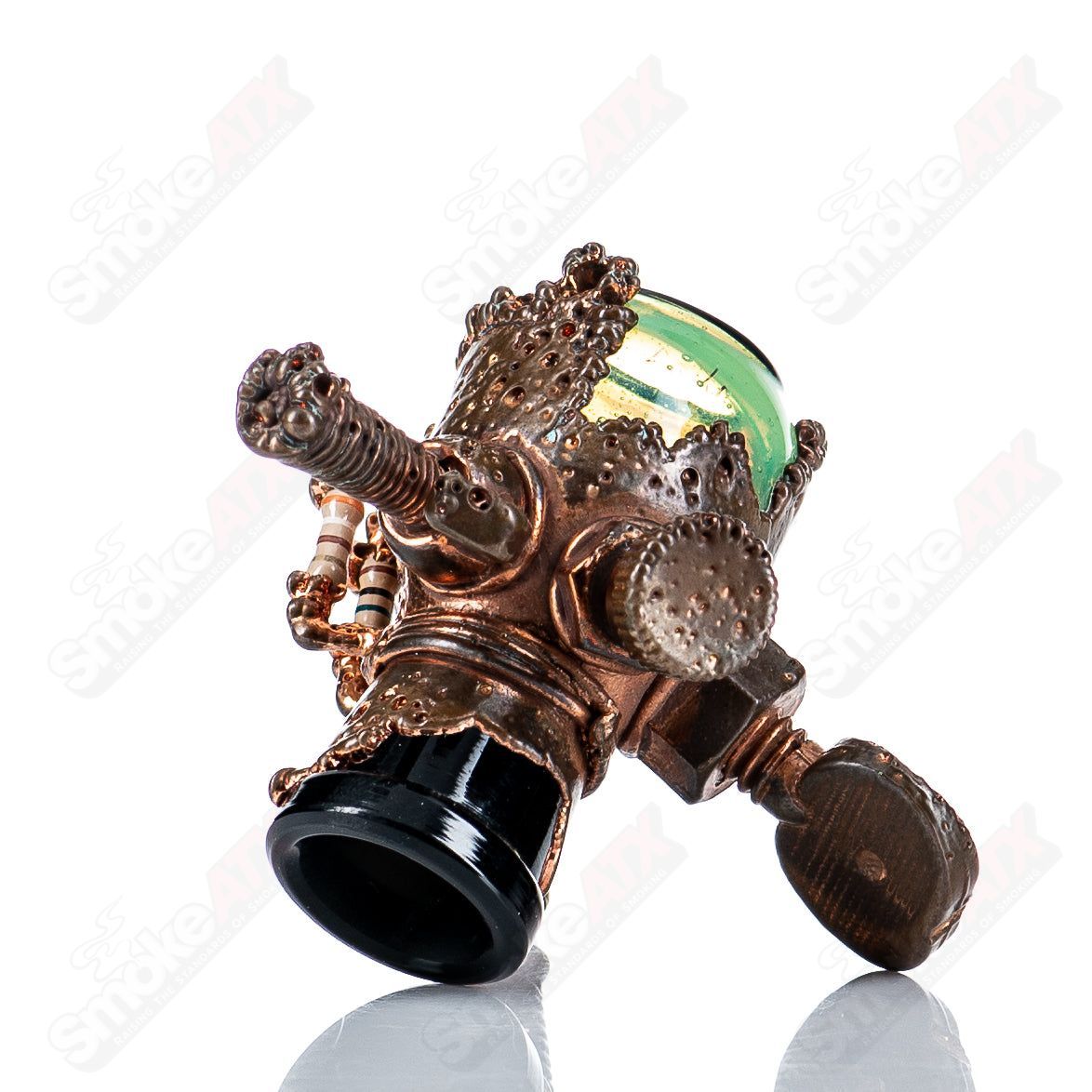 #3 14mm Slyme Electroformed Dome Slide by Snic Glass - Smoke ATX