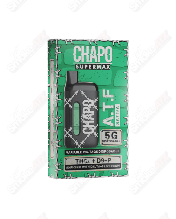 5000mg ATF Sativa Disposable THCA / D9-P / D8 Supermax Chapo Extrax - Smoke ATX 