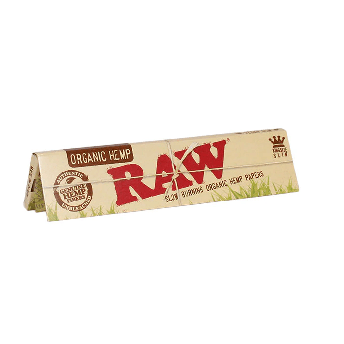 King Size Connoisseur Organic Slim w Tips RAW - Smoke ATX