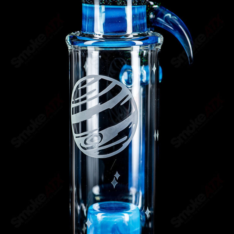 #1 Straight Tube w/ Gridded Percs by Subliminal Glass