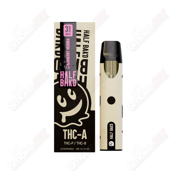 3000mg Strawberry Mamba Indica Disposable THCA Half Bakd - Smoke ATX 