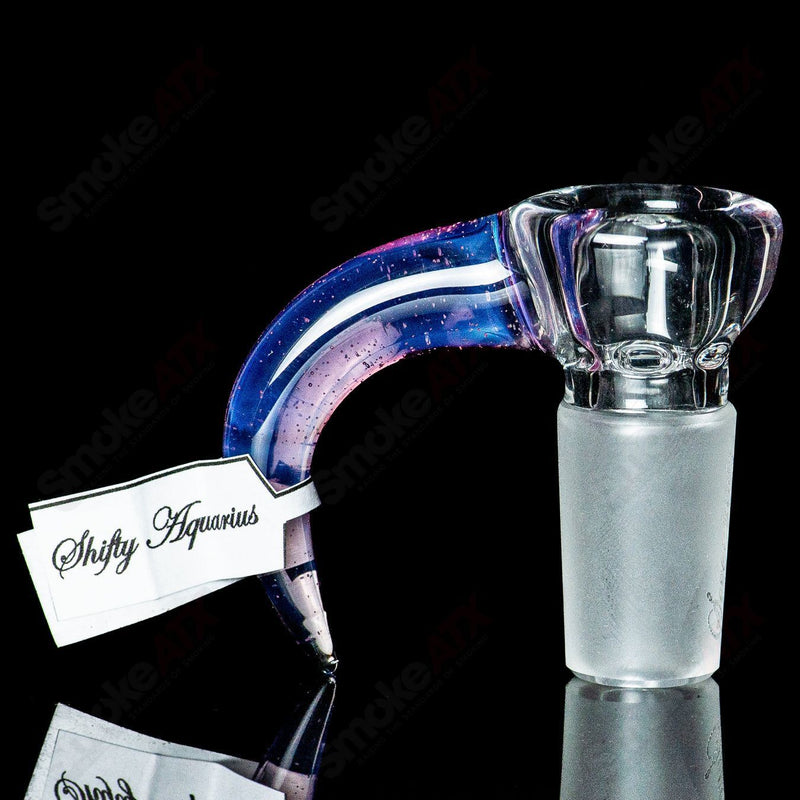 18mm Partial Accent Patterned Slide (Shifty Aquarius) Sovereignty - Smoke ATX