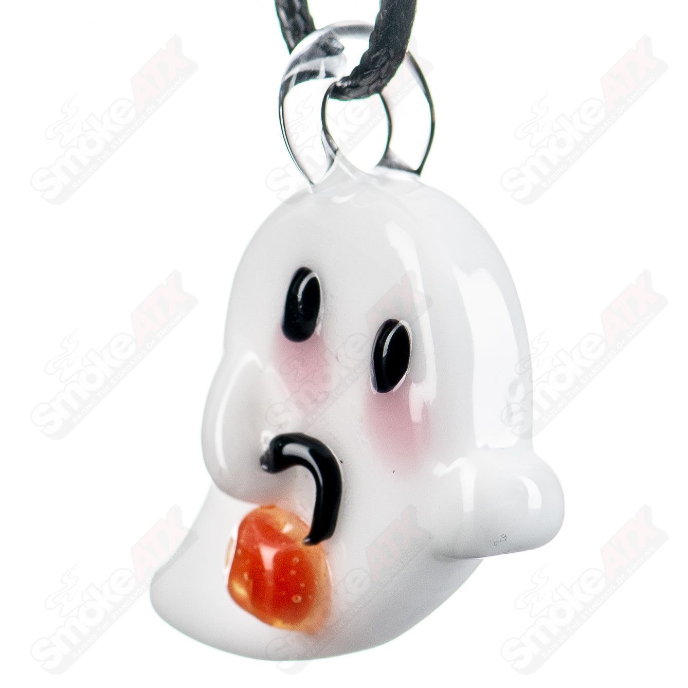 Ghost w/Bucket Pendant Sweetshop Glass by Renee Patula