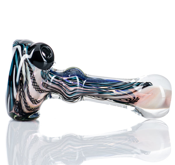 #1 Dichro Strip w/ Color Flower Spoon Talent Glass - Smoke ATX 