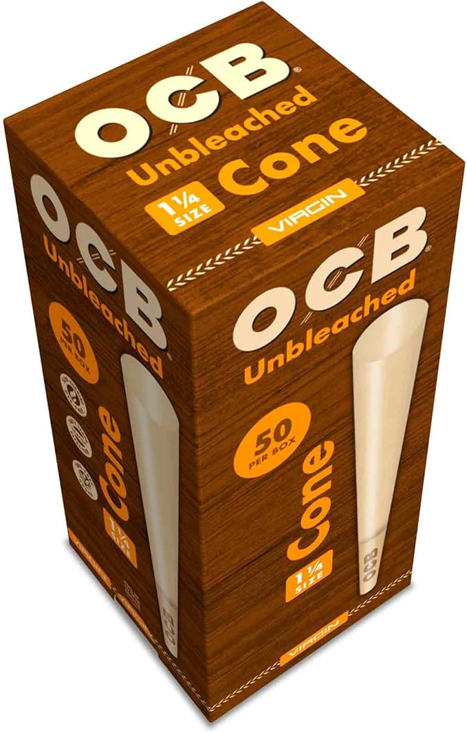 50pk Unbleached 1 1/4 Cones OCB