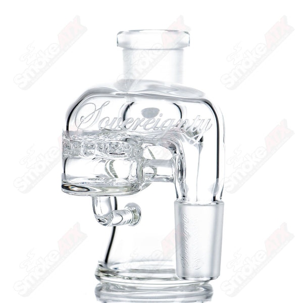 18mm Clear Dry Cleaner Ash Catcher Sovereignty (Side Logo) - Smoke ATX