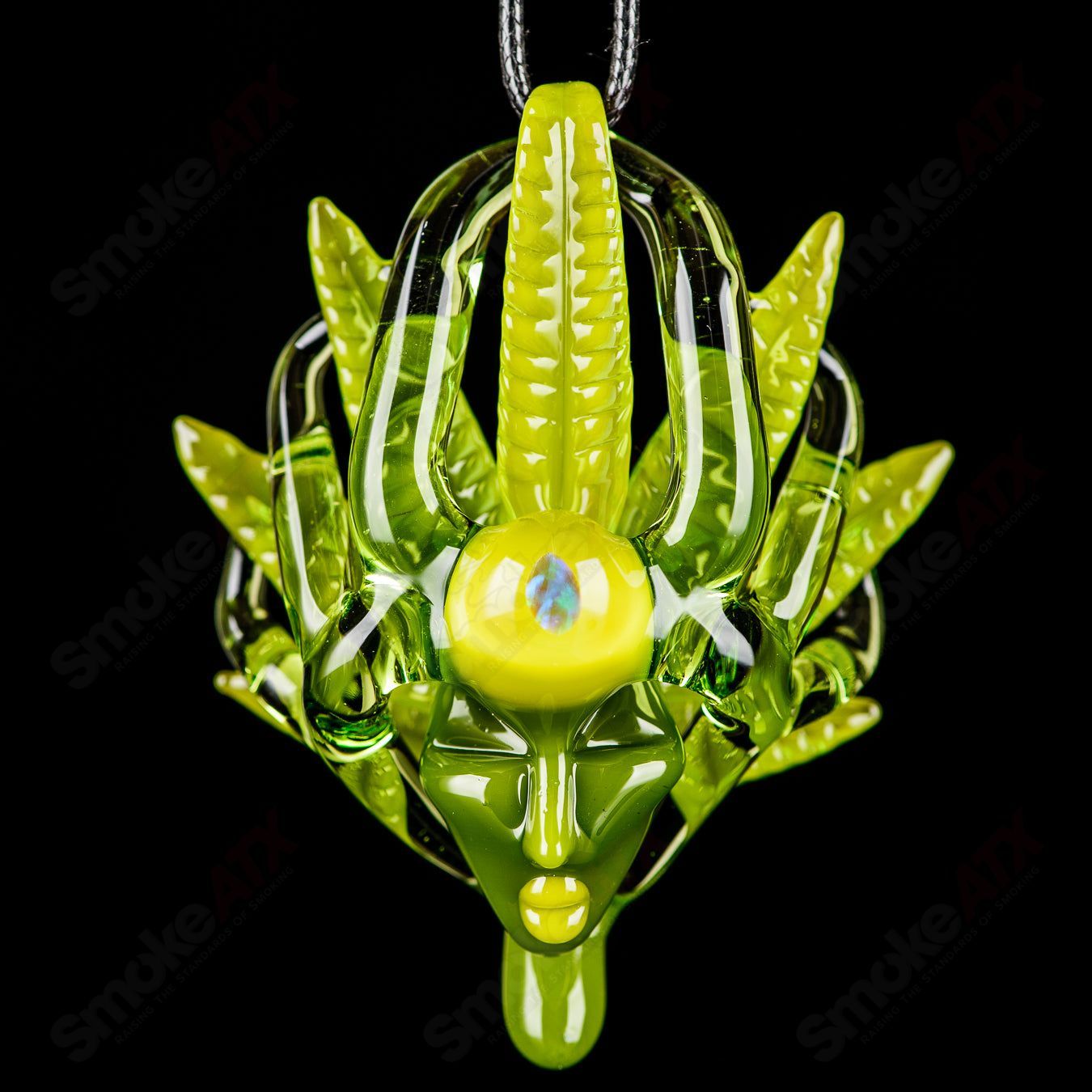 Lace Face Warrior Goddess Pendant (210) - Smoke ATX