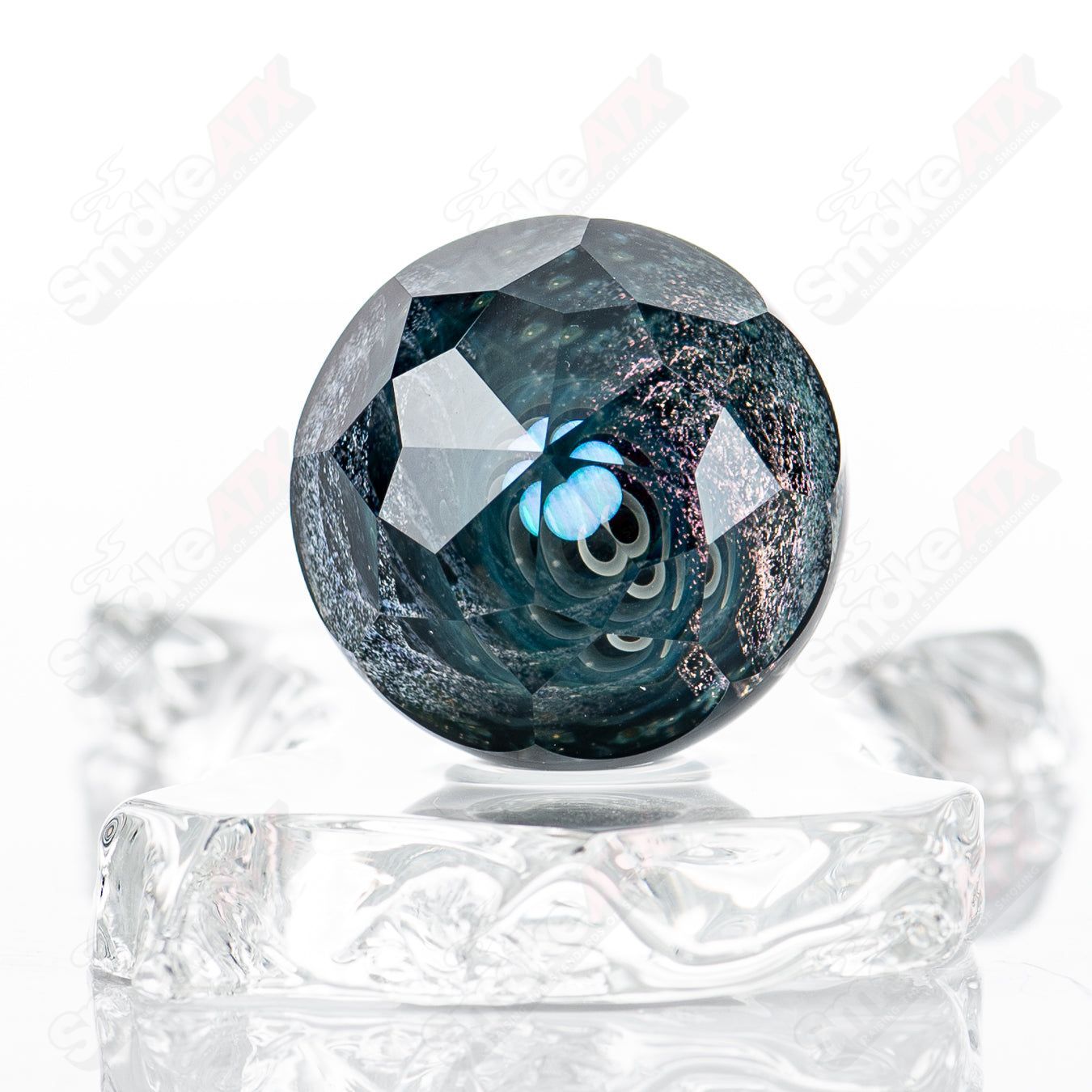 Large Space Slurper Marble Collab Eric Mort x Fatal Facets - Smoke ATX