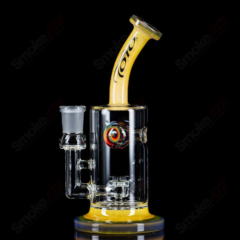 #1 14mm Jetperc Full Color Foot/Moothpiece by Toro Glass