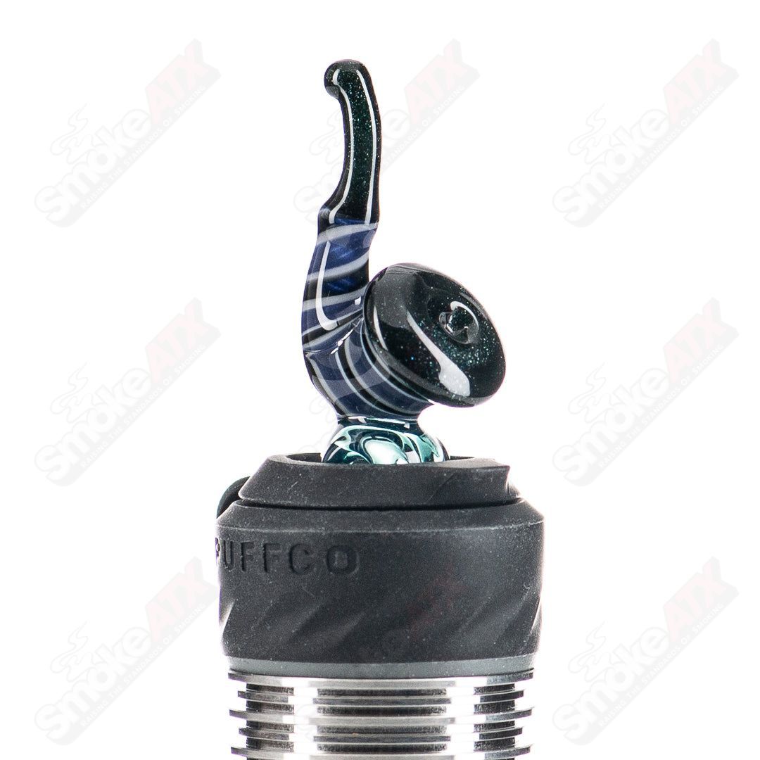 JMass 3DXL Sherlock toggle glass smoking pipe with colorful design, part of JMass x Chunk collaboration, handcrafted and durable.