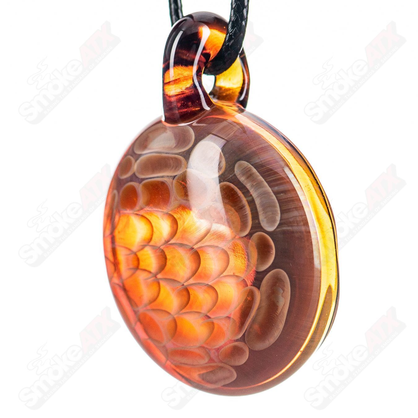 Lokee Amber Purple Honeycomb Pendant - Smoke ATX