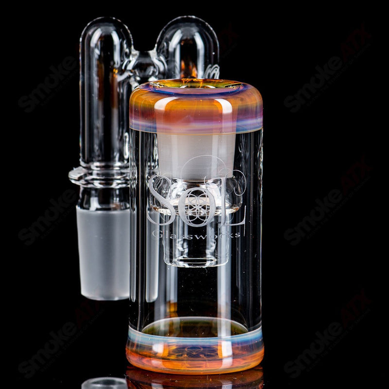 18mm (NS Yellow) Dry Catch by SOL Glassworks - Smoke ATX