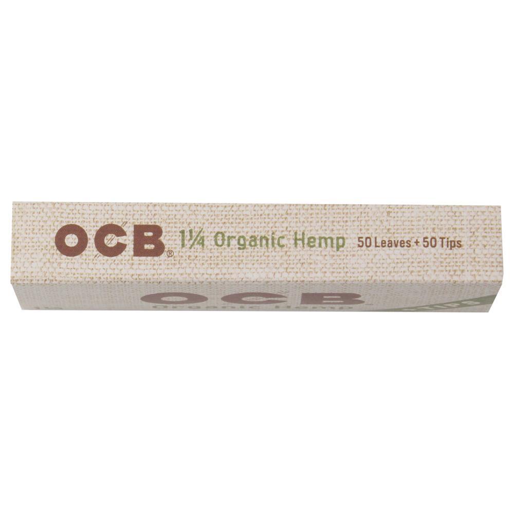 1 1/4 Organic Hemp Rolling Papers + Tips OCB