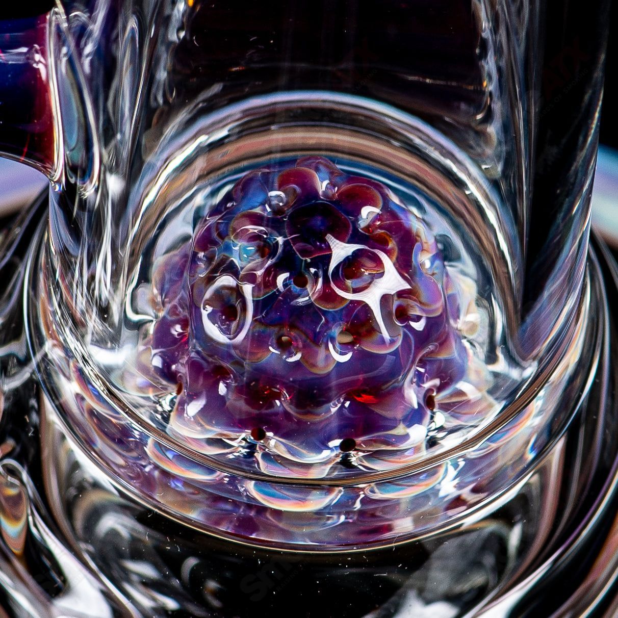 SOL-45 Lace Sphere (Amber Purple) SoL Glassworks - Smoke ATX