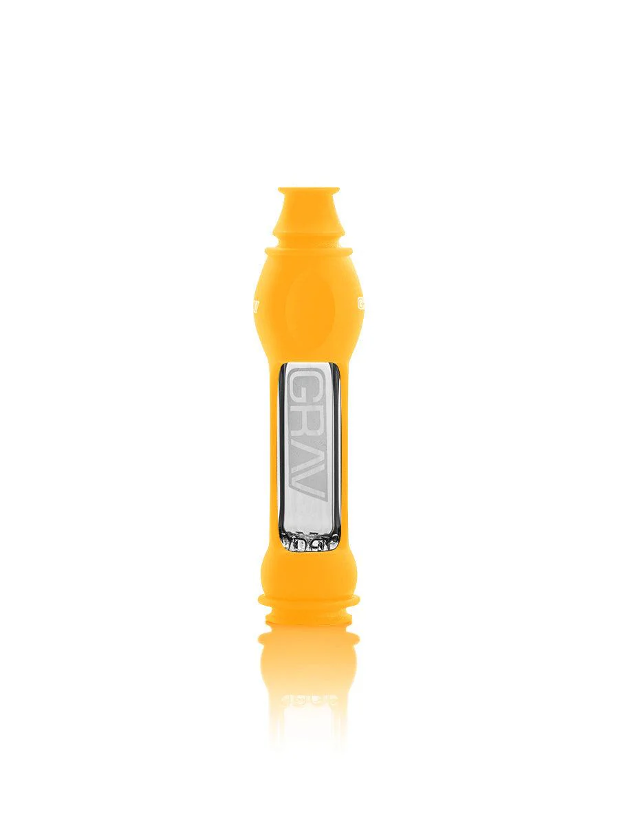 Mustard Yellow 16mm Grav Octo Taster w/Silicone - Smoke ATX 