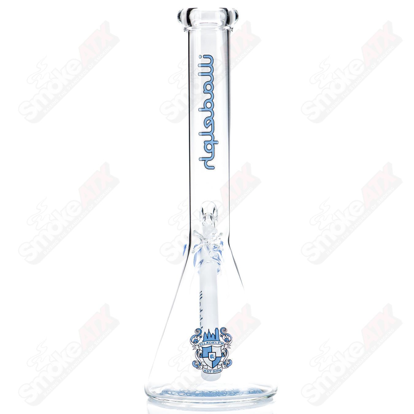 12" 5mm (Blue) Mini Beaker Illadelph - Smoke ATX 
