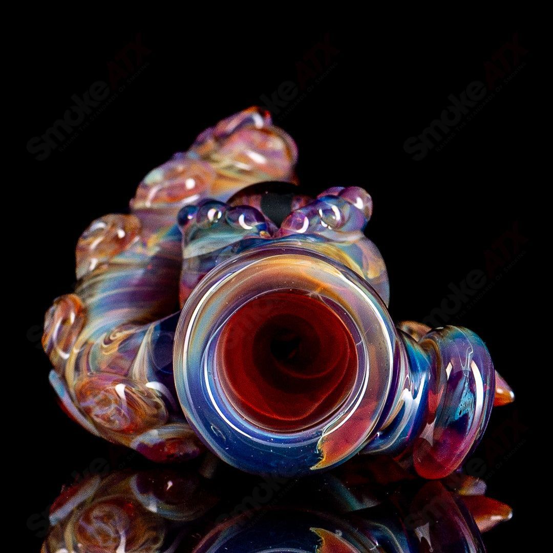 #2 Octopus Chillum by Mako Glass - Smoke ATX 