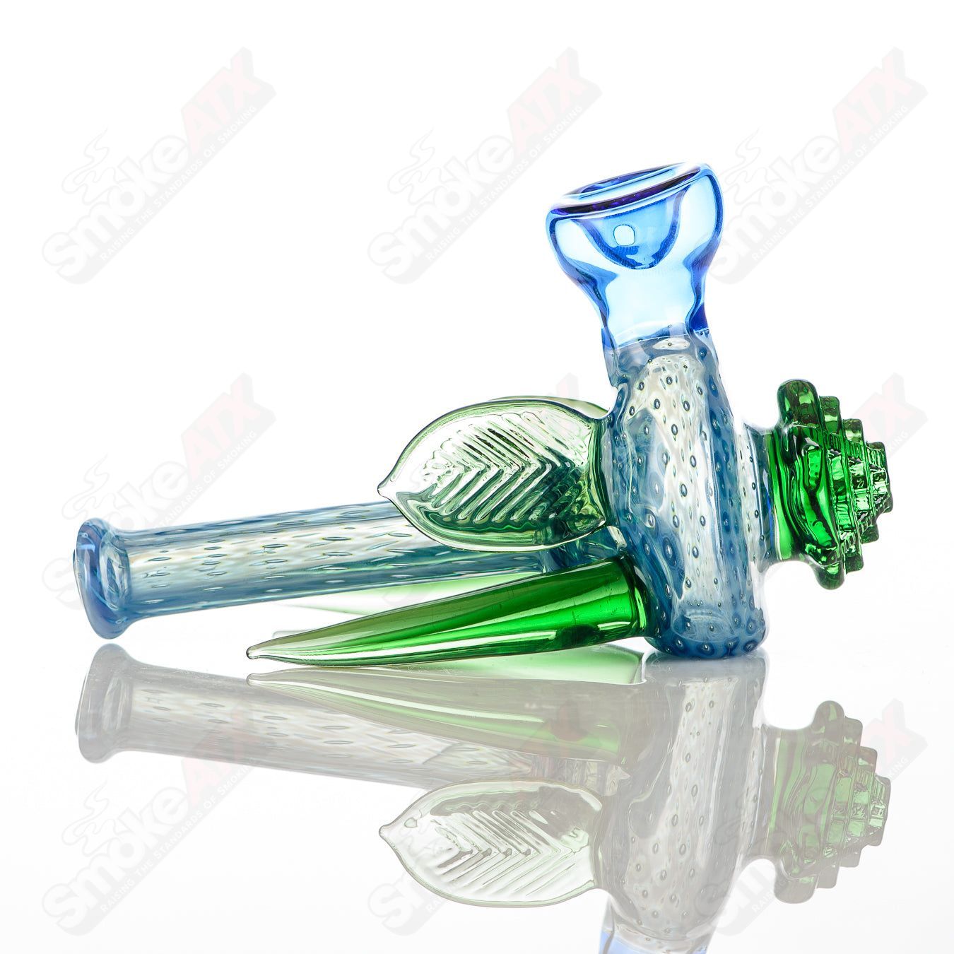 Mayan Temple Spoon Logan Ryan Glass - Smoke ATX