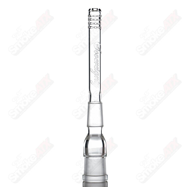 18/18mm 4"  Gridded Downstem Sovereignty Glass - Smoke ATX