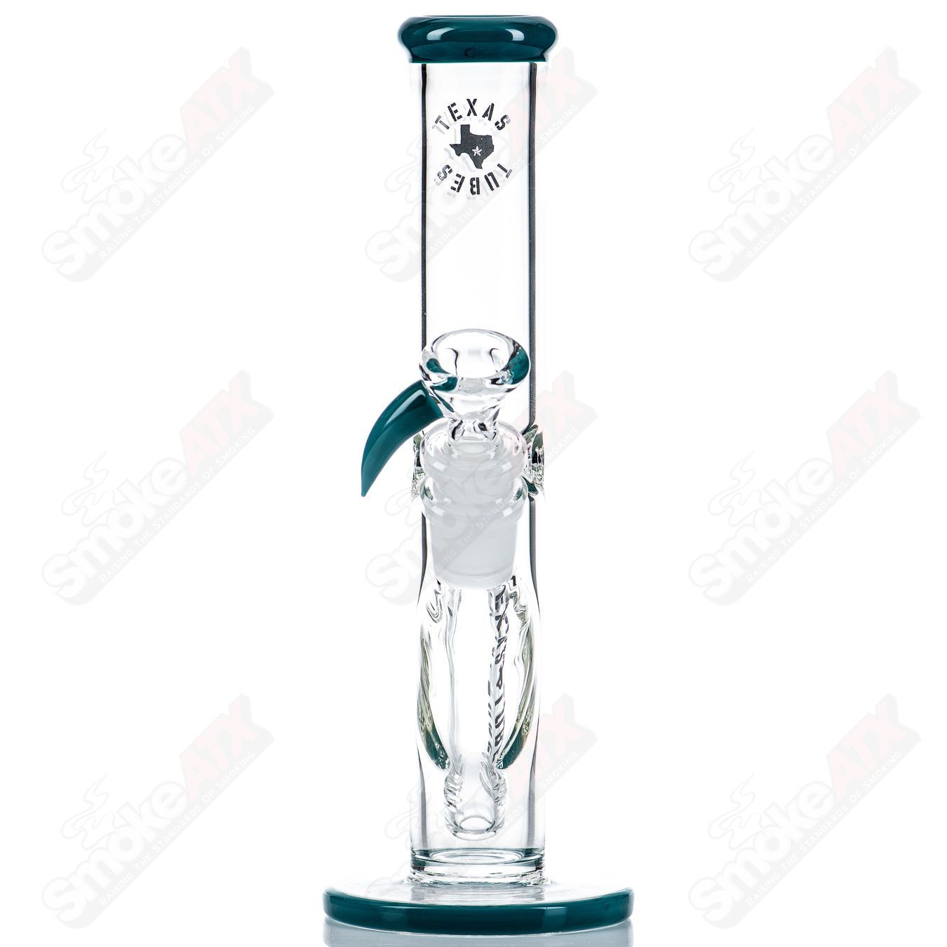 8.5in 14mm (Aqua-Azul) Straight Tube Texas Tubes - Smoke ATX 