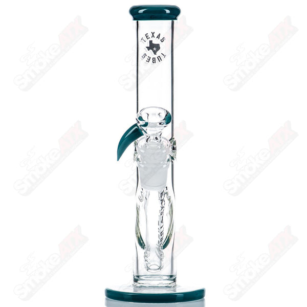 8.5in 14mm (Aqua-Azul) Straight Tube Texas Tubes - Smoke ATX 