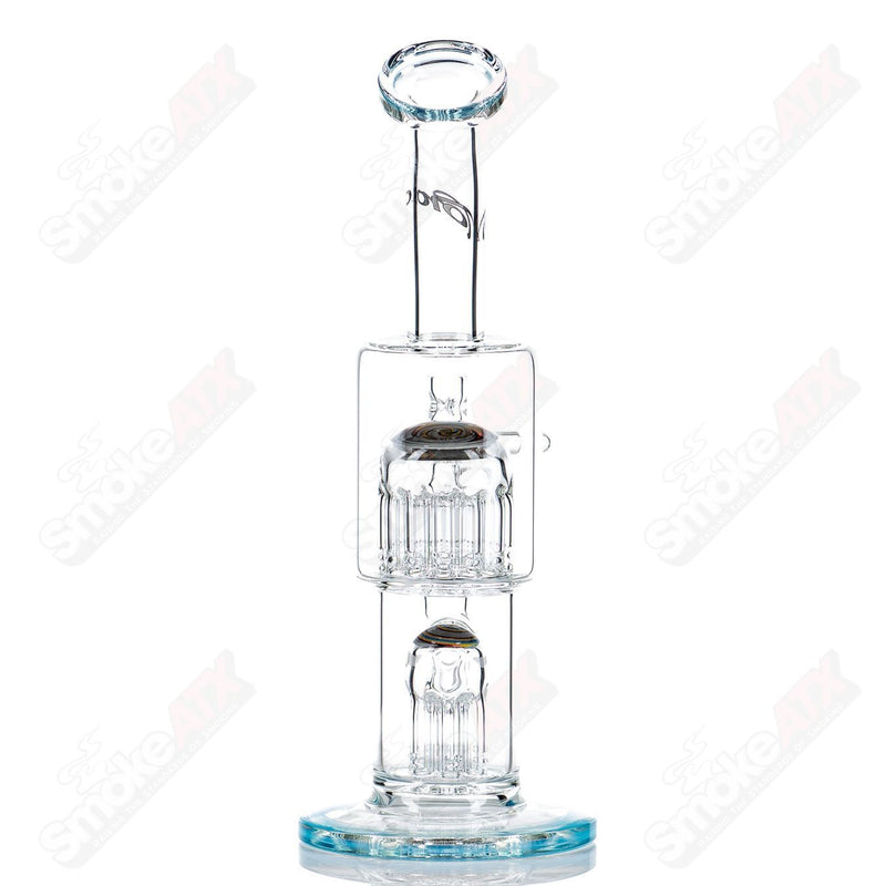 Double Micro 7/13 Arm Perc with Worked Sections by Toro Glass