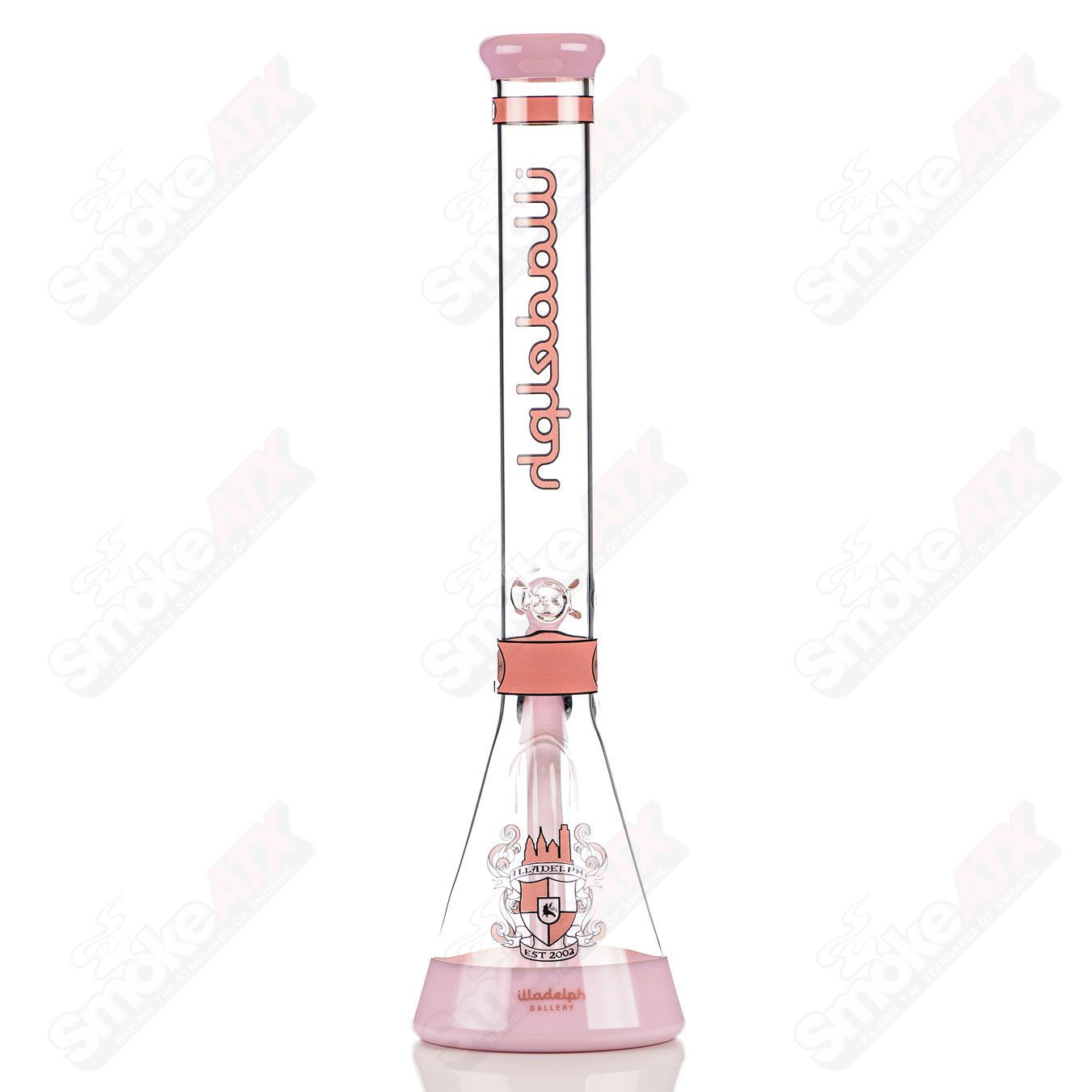 Medium (Pink) Heavy Hitter Hybrid Beaker Illadelph - Smoke ATX