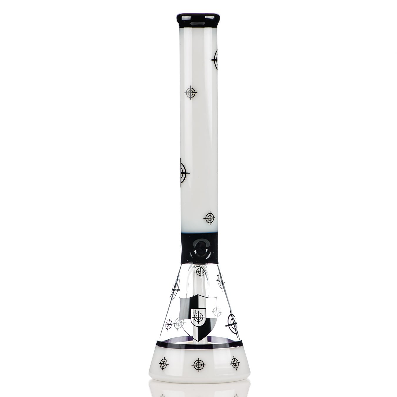 Medium White Scoped "Killadelph" Heavy Hitter Hybrid Beaker Illadelph - Smoke ATX