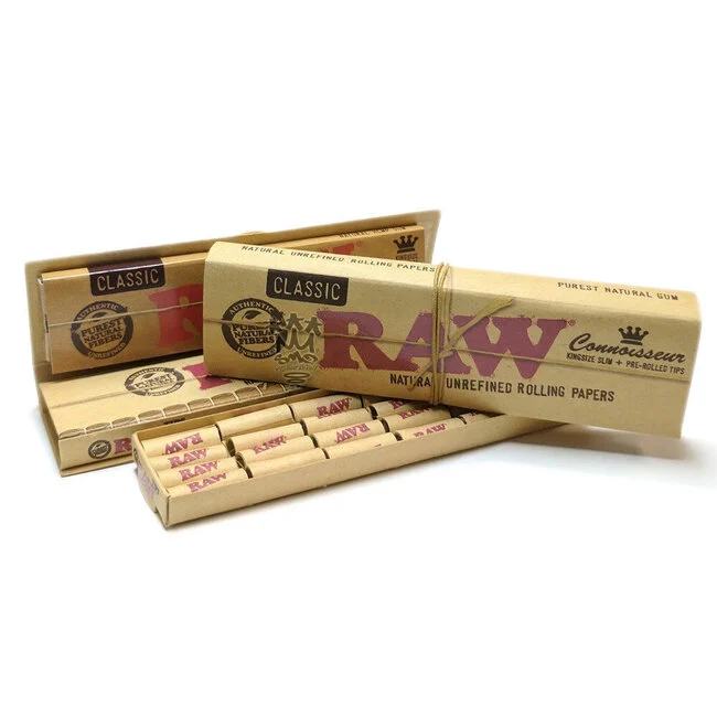 Classic Raw Masterpiece King Size Slim + Pre-Rolled Tips