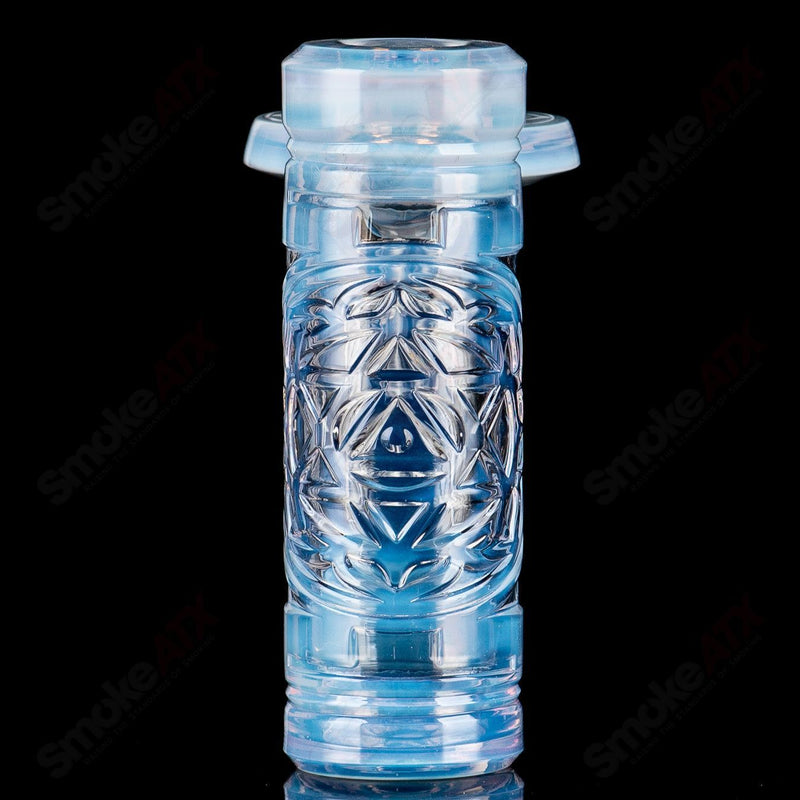 Fumed Merkaba Flower Dry Catcher Avant-Garde Glass - Smoke ATX