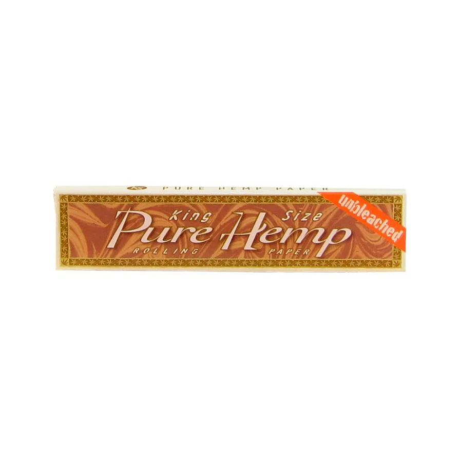 King Size Unbleached Rolling Papers Pure Hemp - Smoke ATX 