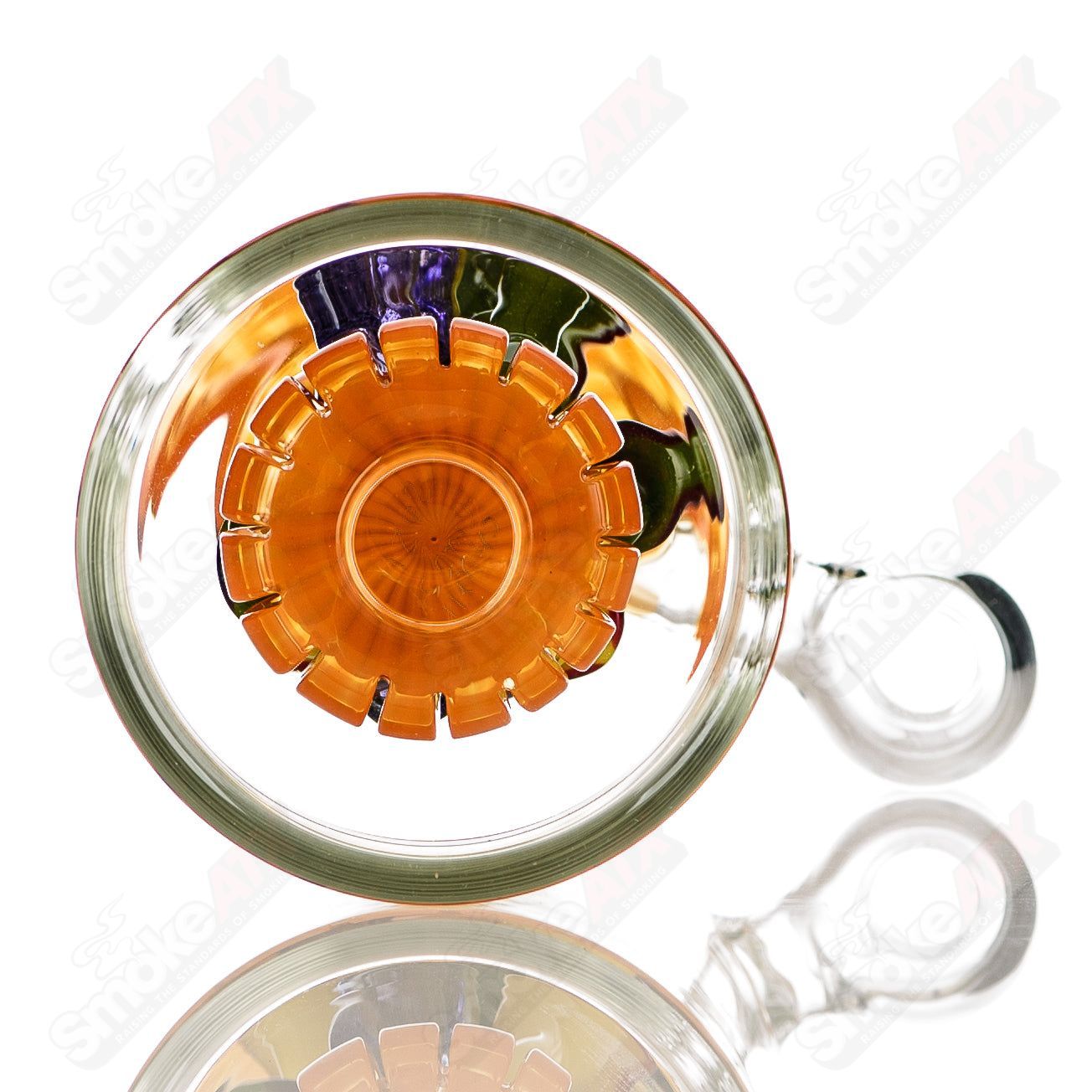 Mushroom Bottle Rig Charli Glass - Smoke ATX