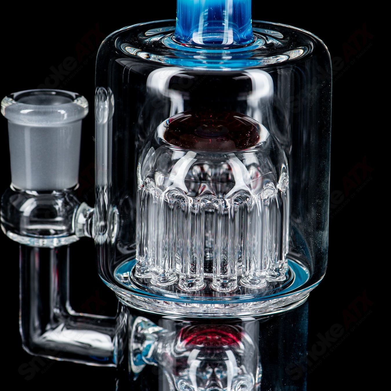 #3 14mm 8/13 Double Macro XL with full Color Accents by Toro Glass - Smoke ATX 