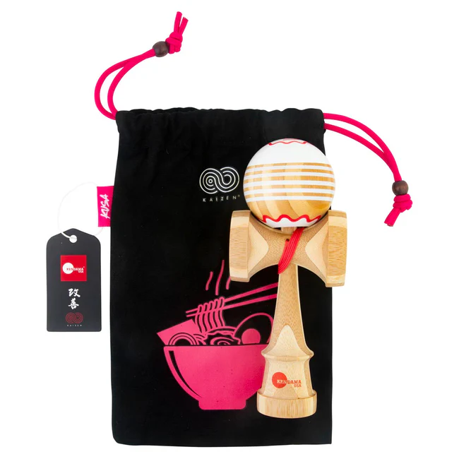 Luna Shape Bamboo Fishcake R&W Kaisen Kendama - Smoke ATX 