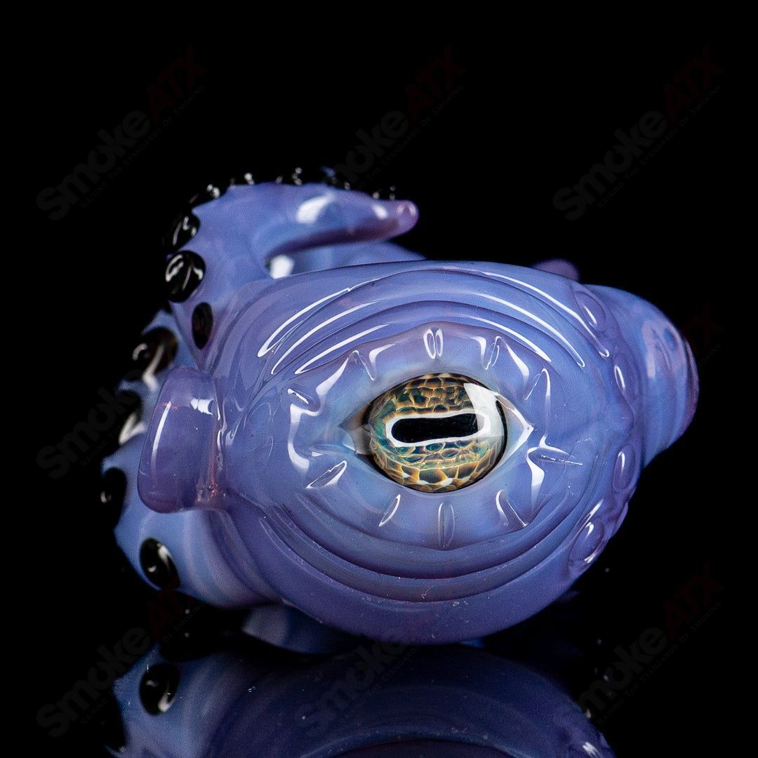 #3 Seamonster Spoon by Mako Glass - Smoke ATX 