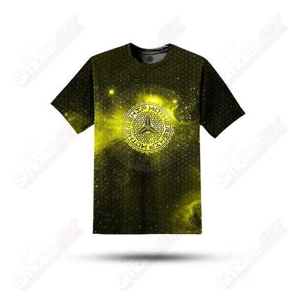 Yellow Nebula Mothership Glass T-Shirt - Smoke ATX