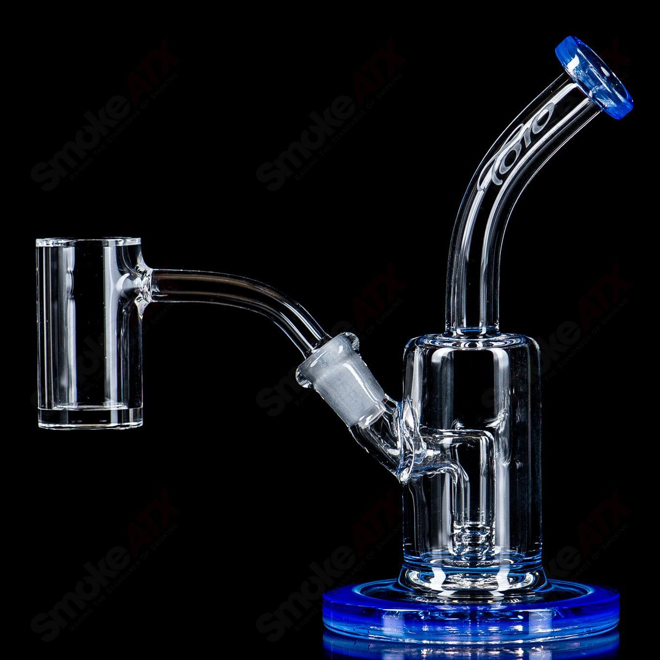 Nano Color Piece with Nano Grail by Toro Glass - Smoke ATX